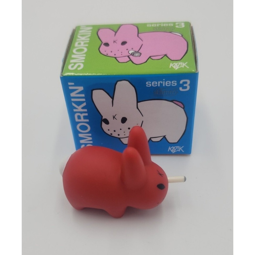 Kidrobot SMORKIN' LABBIT Series 3 KETCHUP Red Mini Vinyl Figure 1.5" Frank Kozik
